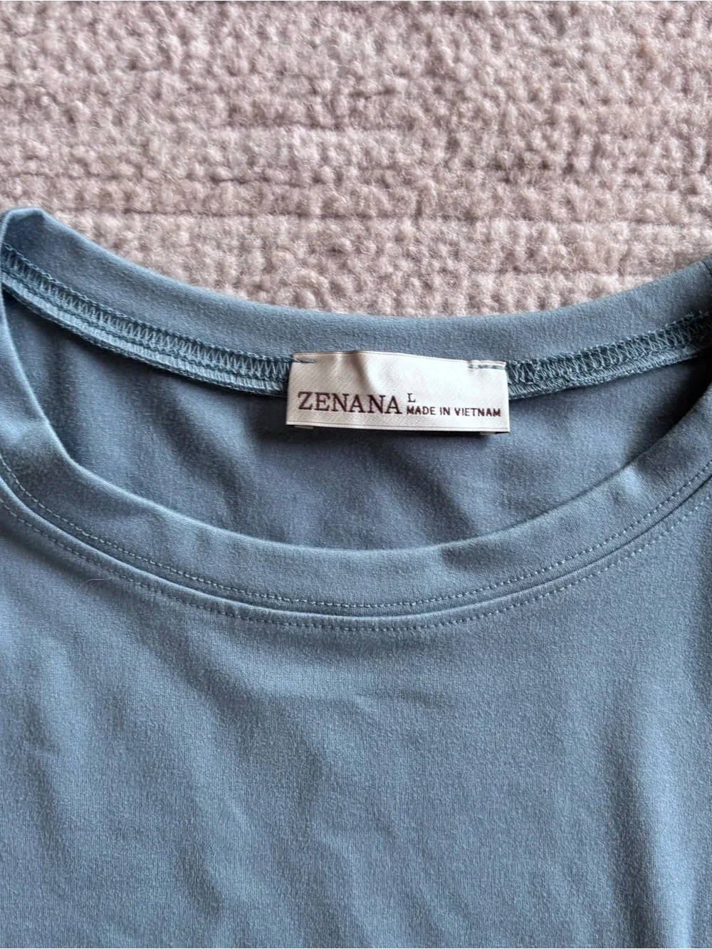 Zenana Outfitters Slate Blue Lounge Sleep Set Pajamas Large